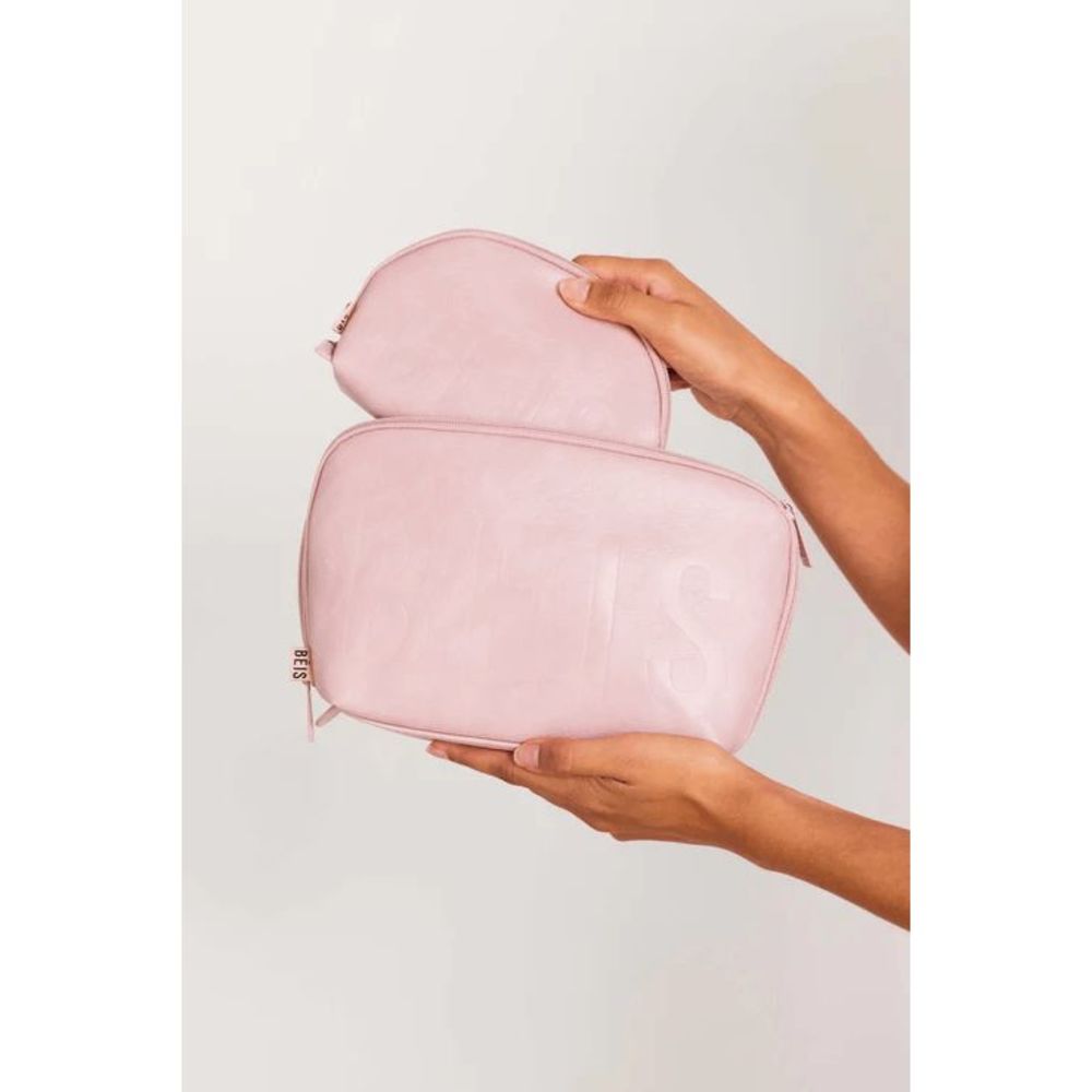 ONE DAY SALE!! NWT Beis Cosmetic Pouch Set in atlas pink - Picture 7 of 8